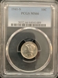 1941-S 10C MS66
