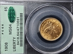 1908 $5 Liberty MS64