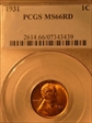 1931 1C MS66RD
