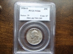 1956-D 25C MS66