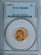1955-S 1C MS66RD
