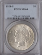 1928-S $1 MS64