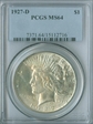 1927-D $1 MS64