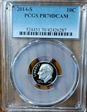 2014-S 10C PR70DCAM