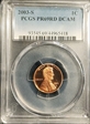 2003-S 1C PR69DCAM