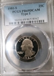 1981-S 25C Type 1 PR69DCAM