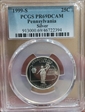 1999-S 25C Pennsylvania Silver PR69DCAM
