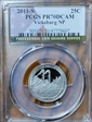 2011-S 25C Vicksburg NP PR70DCAM