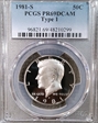 1981-S 50C Type 1 PR69DCAM