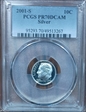 2001-S 10C Silver PR70DCAM