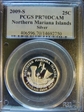 2009-S 25C Northern Mariana Islands Silver PR70DCAM