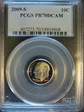 2009-S 10C PR70DCAM