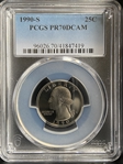 1990-S 25C PR70DCAM