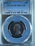 1983-S 25C PR70DCAM