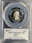 2007-S 25C Idaho Silver PR70DCAM