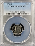 1976-S 10C PR70DCAM
