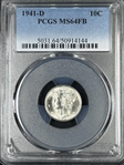 1941-D 10C MS64FB