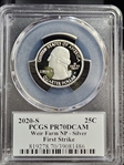 2020-S 25C Weir Farm NP - Silver First Strike Cleveland Arrows PR70DCAM