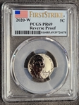 2020-W 5C Reverse Proof First Strike PR69