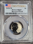 2020-W 5C Reverse Proof First Strike PR69