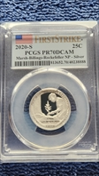 2020-S 25C Marsh-Billings-Rockefeller NP - Silver First Strike PR70DCAM