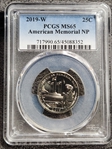 2019-W 25C American Memorial NP MS65