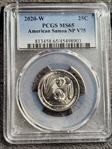 2020-W 25C American Samoa NP V75 MS65