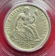 1887 10C AU58