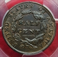 1835 1/2C AU53BN