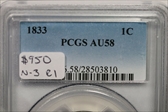 1833 1C AU58BN