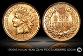 1909-S 1C Indian MS65RD