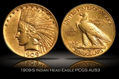 1909-S $10 AU53
