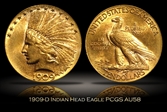 1909-D $10 AU58