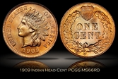 1909 1C Indian MS66RD