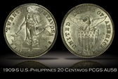 1909-S 20C AU58