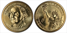 (2007) $1 Missing Edge Lettering George Washington MS66