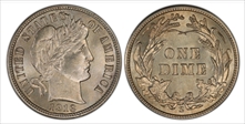 1916-S 10C Barber MS64