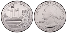 2019-P 25C American Memorial NP  5 oz Silver First Strike SP70