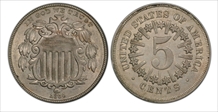 1866 5C Rays AU58