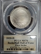 2020-D 50C Basketball Hall of Fame First Strike MS70