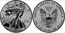 2019-W $1 Silver Eagle Enhanced Rev PR Pride of Two Nations, U.S. Set First Strike PR70