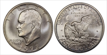 1972-S $1 Silver MS68