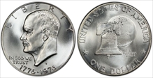 1976-S $1 Silver MS68