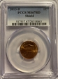 2013-D 1C Shield MS67RD