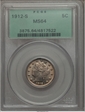 1912-S 5C MS64