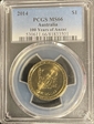 2014 $1 100 Years of Anzac MS66