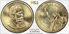 2011-P $1 Rutherford B. Hayes Position A MS65