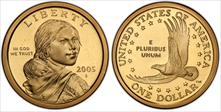 2005-S SAC$1 PR69DCAM