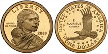 2008-S SAC$1 PR69DCAM