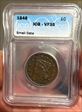 1846 1C Small Date vf35